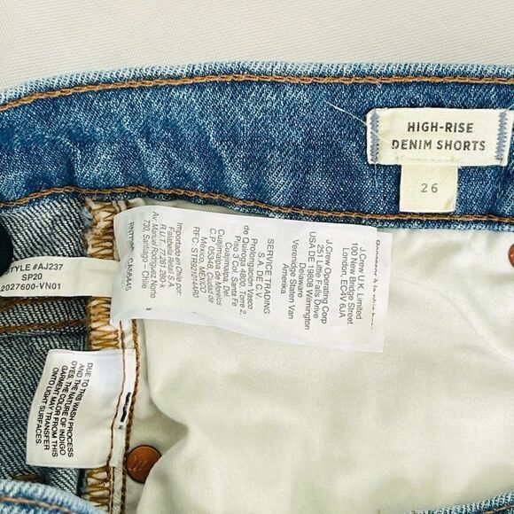 Madewell High Rise Denim Jean Shorts Size 26 - Picture 4 of 5